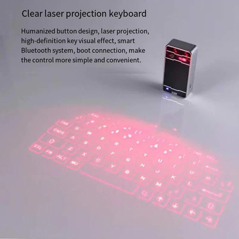 L22A-Virtual Keyboard Bluetooth Wireless Touch Projector Phone Keyboards For Computer Pad Laptop With Mouse Function