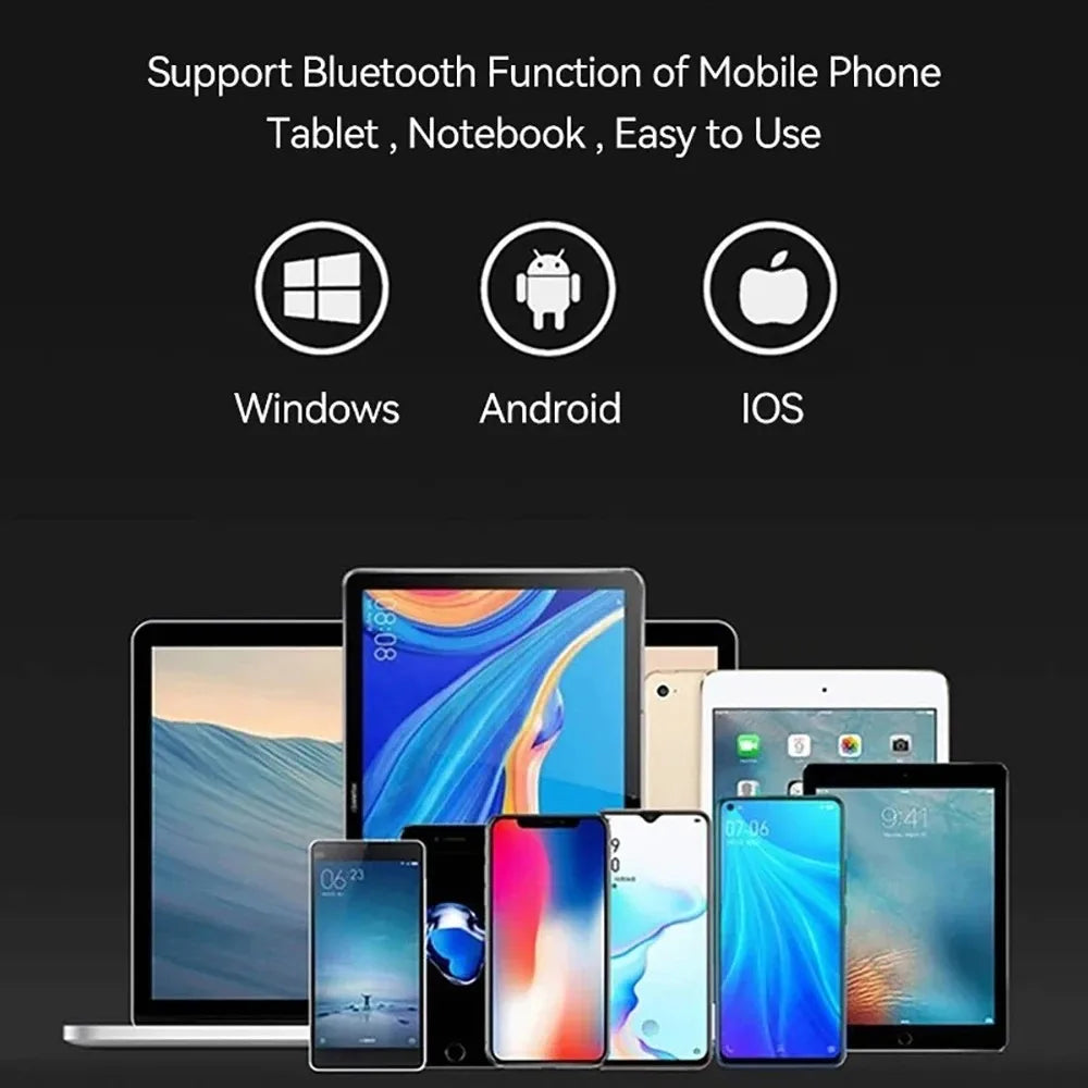 विन्डोज एन्ड्रोइड आईप्याड फोन रिचार्जेबलको लागि टचप्याड सहितको मिनी किबोर्ड वायरलेस फोल्डिङ किबोर्ड ब्लुटुथ फोल्डेबल किबोर्ड