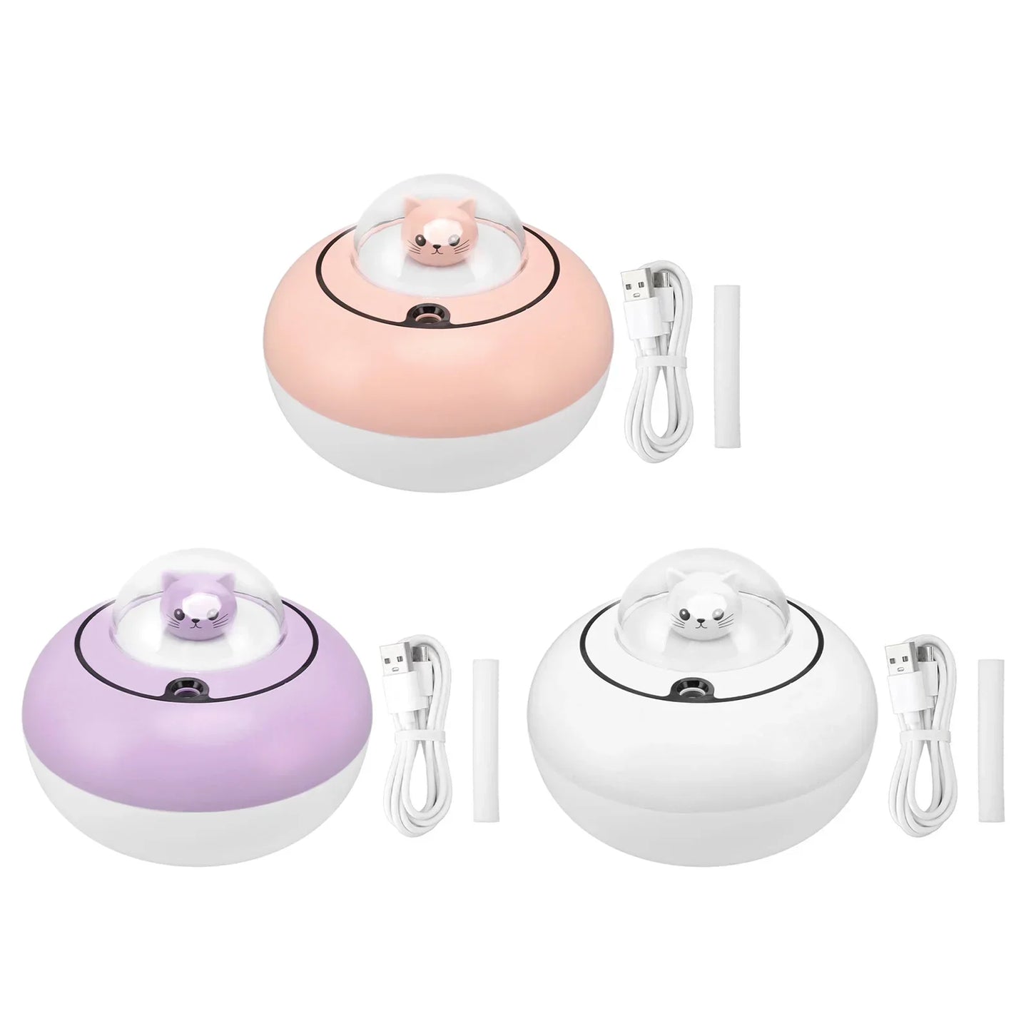 Humidifier  Humidifier Cute Cat Sculpture Portable Quiet Desktop Air Humidifier for Home  USB Plug in  Humidifier