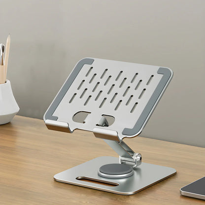 फोन ट्याब्लेट स्ट्यान्ड समायोज्य एल्युमिनियम मिश्र धातु पोर्टेबल फोल्डिंग स्ट्यान्ड कूलिङ स्ट्यान्ड आईप्याड एन्ड्रोइड प्याड ट्याब्लेटको लागि घुमाउने समर्थन
