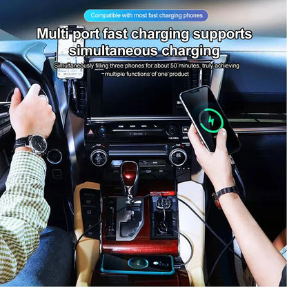 8 Ports 4usb 4PD 66W Car Charger PD Type C Fast Charging Auto Mobile Phone Adapter For iPhone Samsung Huawei Xiaomi QC 3.0