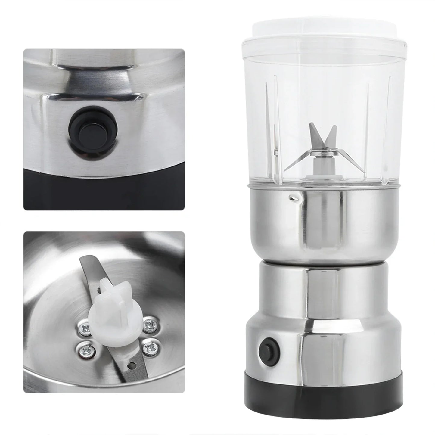 Household Electric Stainless Steel Grinding Milling Machine Coffee Bean Spice Grinder