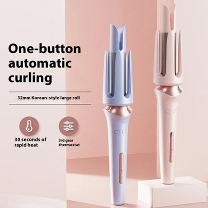 नयाँ स्वचालित ठूलो वेभ कर्लिंग आइरन ३२ मिमी सिरेमिक कोटिंग इलेक्ट्रिक हेयर वेभर लामो समयसम्म टिक्ने स्टाइलिङ उपकरण सैलुन सामानहरू
