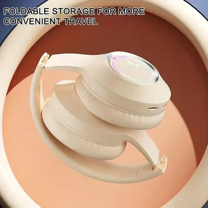 M3 प्रकाश उत्सर्जक ब्लुटुथ हेडसेट फोल्डिङ एलईडी कार्ड वायरलेस हेडसेट टाइप-सी चार्जिङ मल्टी-सीन युज गेम अफिस