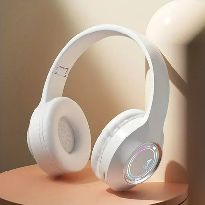 M3 प्रकाश उत्सर्जक ब्लुटुथ हेडसेट फोल्डिङ एलईडी कार्ड वायरलेस हेडसेट टाइप-सी चार्जिङ मल्टी-सीन युज गेम अफिस