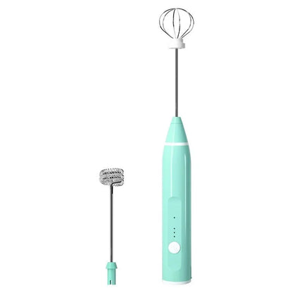 Electric Milk Frother Portable Egg Beater USB Rechargeable Handheld Coffee Blender Milk Shaker Mixer Foamer Food Blender
