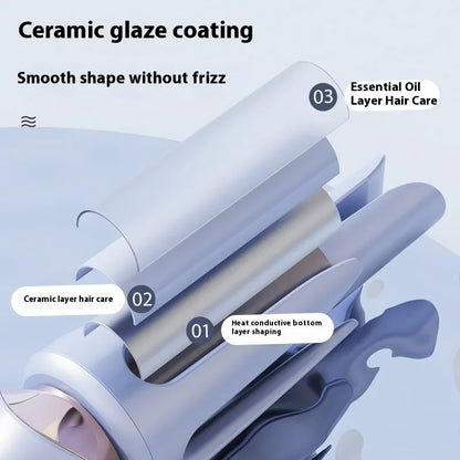 नयाँ स्वचालित ठूलो वेभ कर्लिंग आइरन ३२ मिमी सिरेमिक कोटिंग इलेक्ट्रिक हेयर वेभर लामो समयसम्म टिक्ने स्टाइलिङ उपकरण सैलुन सामानहरू