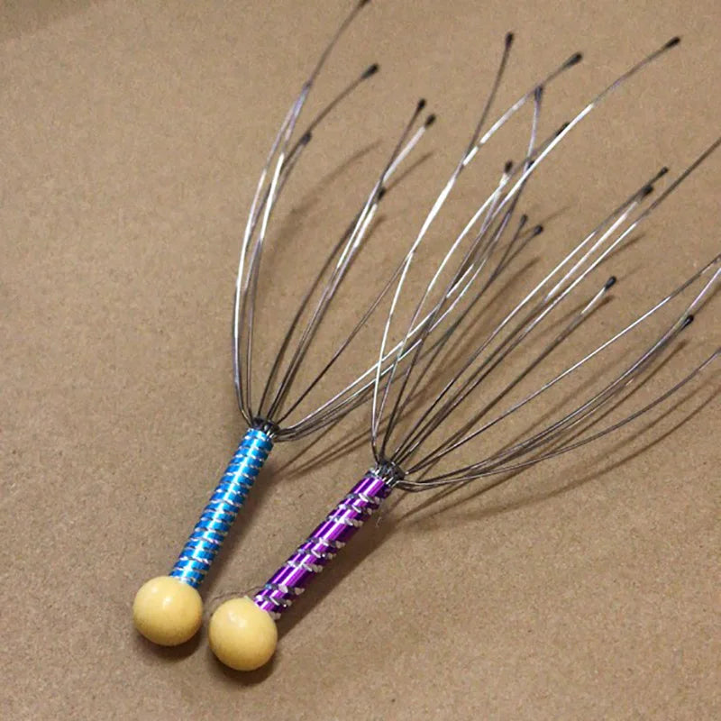 टाउको स्क्र्याचिङ मसाज क्लज अक्टोपस हेड मसाजर स्क्याल्प स्क्र्याचर मसाज क्लज सानो कलाकृति सोल एक्स्ट्र्याक्शन एक्स्ट्र्याक्टर