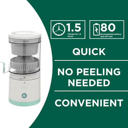 Fully Automatic Fruit Juicer Extractor Portable Juice Machine with Residue Separation Bidirectional Spiral for Home Use