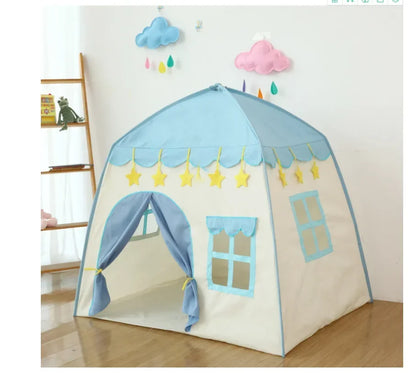 130CM Baby Castle Portable Children's Tent Folding Kids Tents Baby Play House Large Girls Pink Princess Castle Child Room Decor