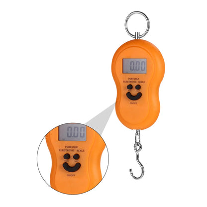 पोर्टेबल इलेक्ट्रोनिक स्केल सानो हल्का ABS स्टील मटेरियल हुक भान्साको लौका कम खपत गर्ने तौल उपकरण