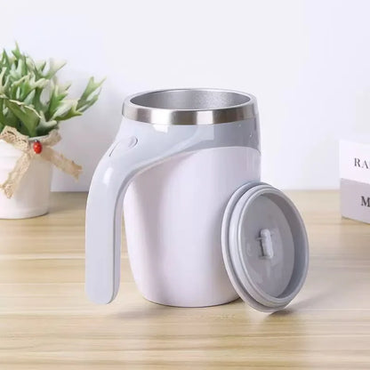 Lazy Coffee Stirring Cup Auto Stirring Cup Magnetic Rotating Electric Milk Cup Mark Cup 304 Stainless Steel