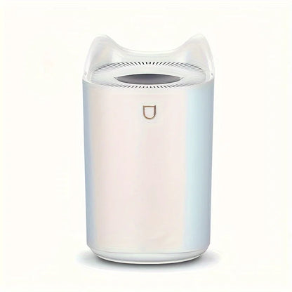 1pc USB Powered Humidifier with Essential Oil Diffuser, 111.59oz Large Capacity, Ultrasonic Cool Mist, Dual Nozzle, Quiet Operat