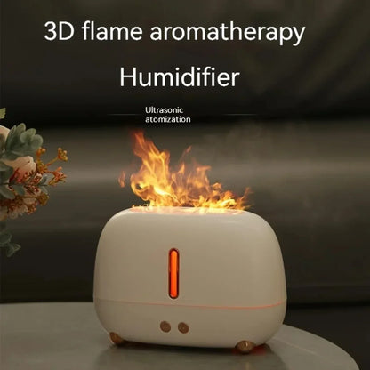 ‌2025 New USB Essential Oil Diffuser - Flame LED Humidifier for Baby Room, Office Desk, Gift Idea