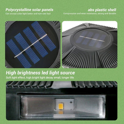 सुपर ब्राइट सोलार एलईडी ग्राउन्ड ल्याम्प आउटडोर गार्डेन आँगन मार्ग लन सजावट दफन गरिएको बत्ती IP65 वाटरप्रूफ वायुमण्डल बत्ती