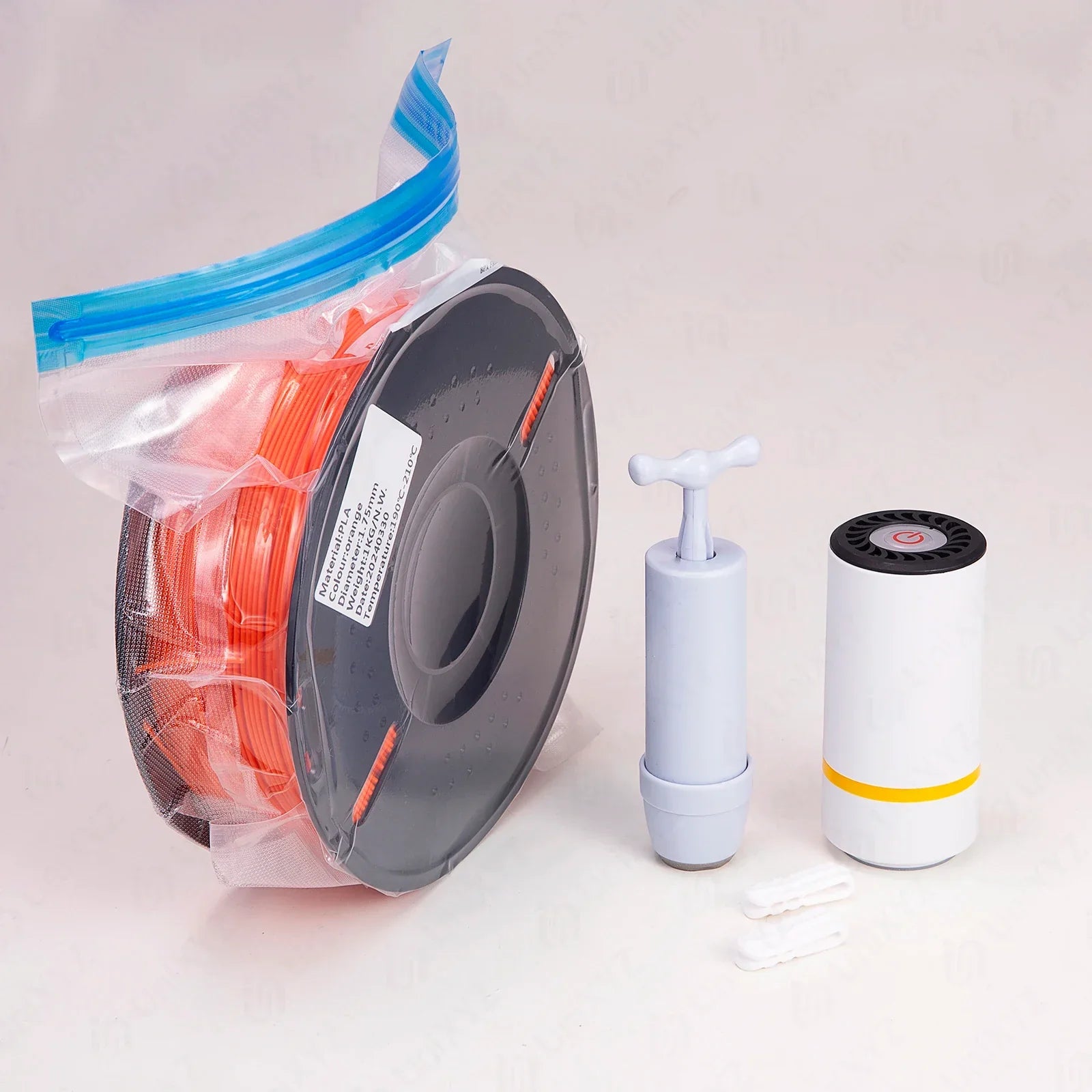 थ्रीडी प्रिन्टर फिलामेन्ट भण्डारण भ्याकुम सिलर ब्याग, सक्शन पम्प, भ्याकुम सिलरको लागि स्वचालित पम्प र ह्यान्ड पम्प