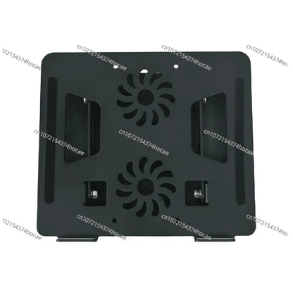 धातु समायोज्य ल्यापटप होल्डर ३६० डिग्री घुमाउने ल्यापटप कूलिङ होल्डर फोल्डेबल ल्यापटप लिफ्टर होल्डर डुअल फ्यानहरू सहित