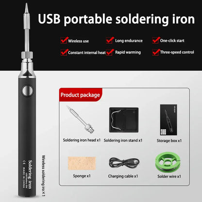 Xiaomi Wireless Charging Electric Soldering Iron Solder Iron Mini Portable Soldering Iron Tip Rework Accessories Tool Parts NEW