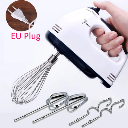 Factory supply YR Handheld electric egg beater, household automatic mixer, egg white and cream beater, mini 7-speed white